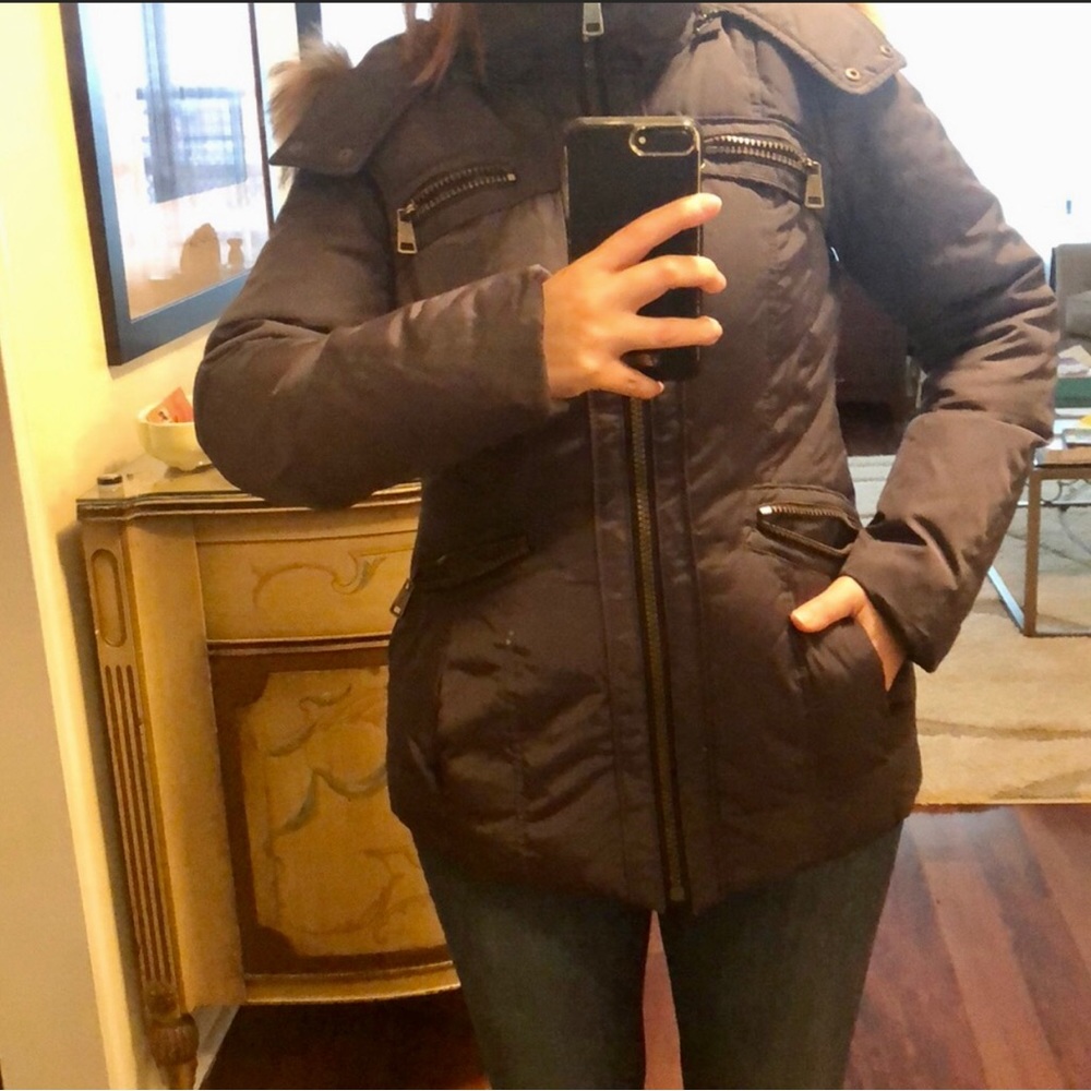 Dark gray/ charcoal Andrew Marc down coat